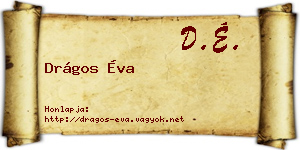 Drágos Éva névjegykártya
